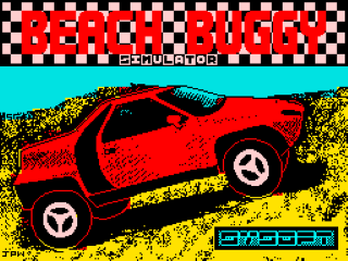 Beach Buggy Simulator title screen for ZX Spectrum